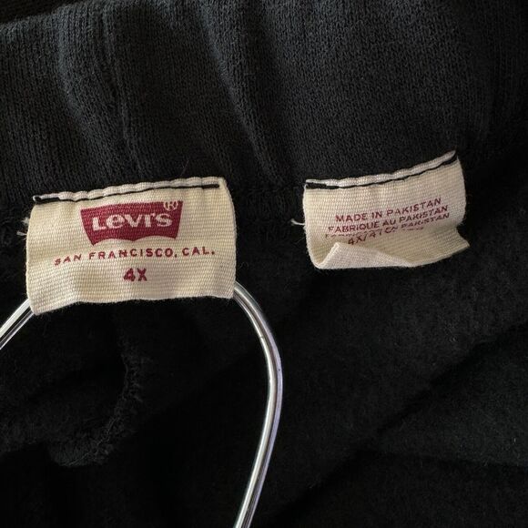 Levi’s 4X-Large Joggers Sweatpants Stretch Pockets Elastic Waist Black Womens - Picture 4 of 7